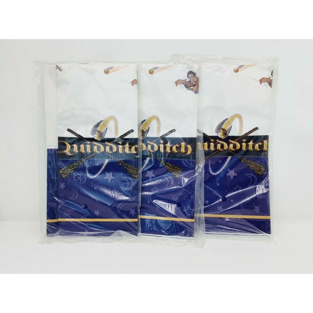 Harry Potter Plastic Tablecover 54"X89” Party Bundle Set Of 3 Brand New Sealed